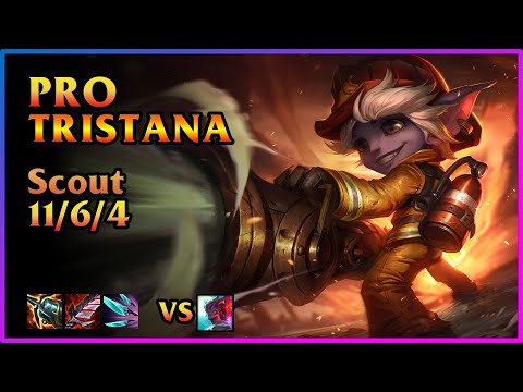 PRO Tristana LNG Esports [Scout/Charlie2] | KDA 11/6/4 MID (KR)