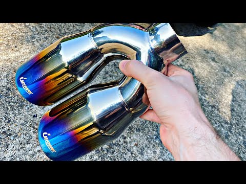 New Custom Exhaust Tip (LOUD + RESONATOR & MUFFLER DELETE!)