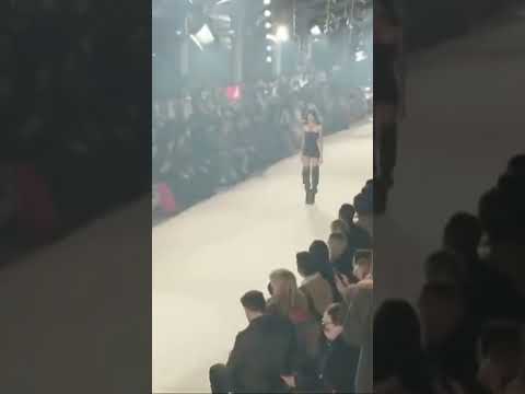 Ashley Radjarame walking for Isabel marant ss22