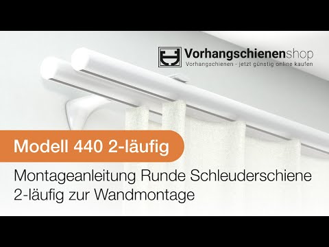 Schleuderschiene zur Wandmontage 2-läufig Modell 440 Montageanleitung
