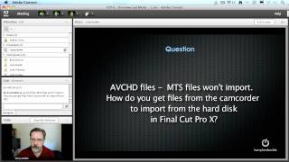 Importing AVCHD files in Final Cut Pro X