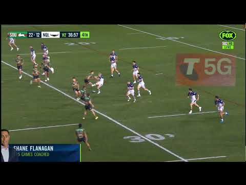 Head high tackle seen and Cecchin waved away.