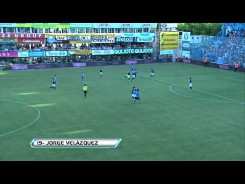 Gol de Velázquez. Rafaela 0 Belgrano 2. Torneo Inicial 2012. Fecha 13. Fútbol Para Todos.