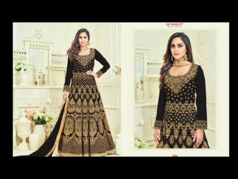 Kashmiri georgette heavy embroidery work and handwork suit