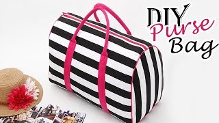 DIY PURSE BAG | Zipper Cute Summer Striped HandBag Just In Hour