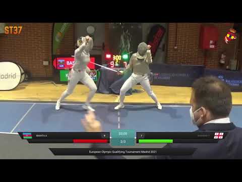 European Olympic Qualifiers 2021 SWS - L8 - Bashta AZE v Kakhiani GEO