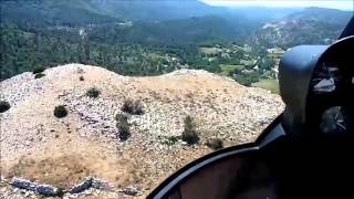 preview picture of video 'Drop Zone au pied de la Sainte Victoire en Robinson R44'