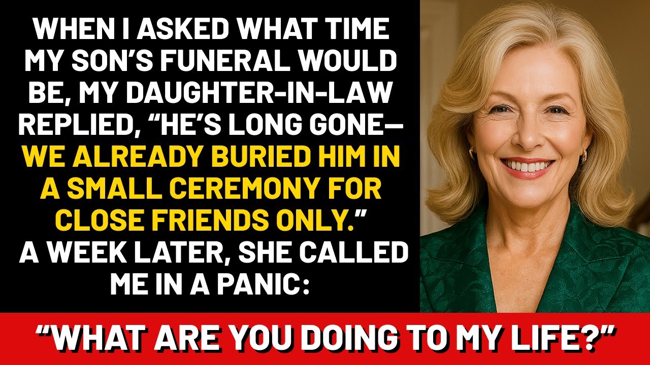 When I asked what time my son’s funeral would be, my daughter-in-law replied, “He’s long gone...