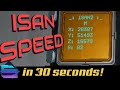 How to see ship speed with ISAN