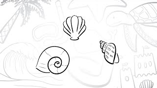 🐚 How To Draw Some Simple Seashells | Step-by-Step Lesson ✏️