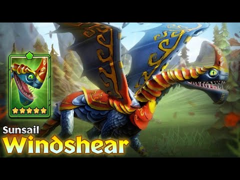 [Unlocked] Sunsail Windshear - 5-Star Premium Green Razorwhip | Dragons: Titan Uprising