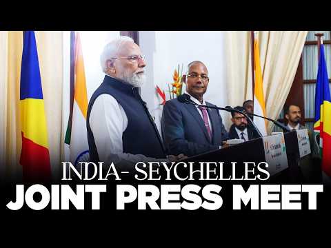 PM Modi, President Dr. Patrick Herminie attend joint press meet in Seychelles