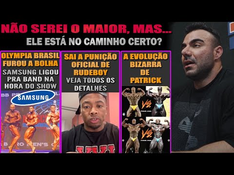 Rudeboy suspenso até 2024 + Estratégia de Brandão para o Olympia + Bodybuilding furou a bolha