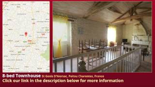 8-bed Townhouse for Sale in St Genis D'hiersac, Poitou Charentes, France on frenchlife.biz