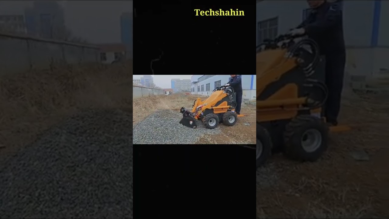 Chinese Manufacturer Mini Wheel Loader Techshahin #shorts #viralshorts #miniloader