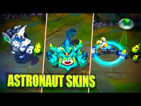 ASTRONAUT BARD, GNAR, POPPY New Skins Preview - League of Legends
