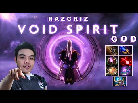 Razgriz Void Spirit One Man Army | delete all enemies team 1v4 | Dota 2 Clips 1 Minute Video