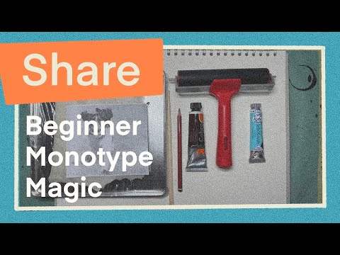 Thumbnail of Beginner Monotype Magic - A beginners guide to inky sketches!
