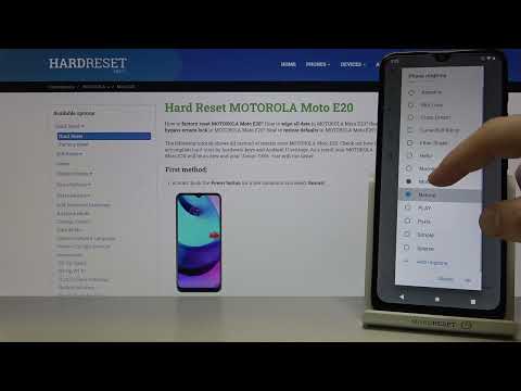 All ringtones on Motorola Moto E20