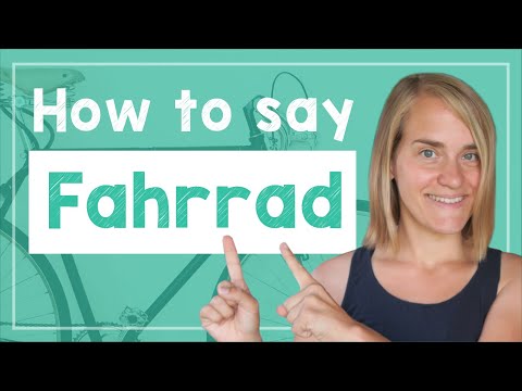 How to pronounce "bicycle" in German - A1/A2