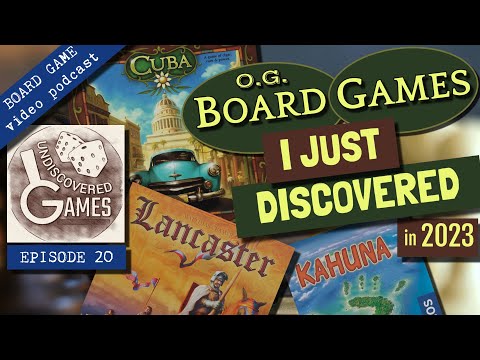 LANCASTER + KAHUNA + CUBA First Impressions Review  EP20: O.G. Board Games I Just Discovered in 2023
