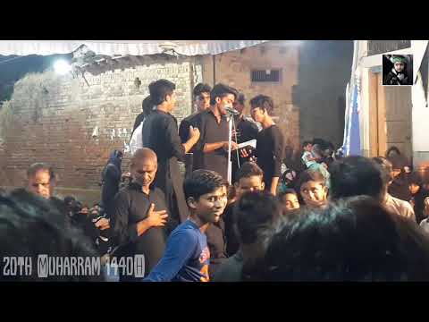 Anjuman Akbaria Usmanpur Jalalpur | zainab teri mosibat | 20th Muharram 1440H at jalalpur