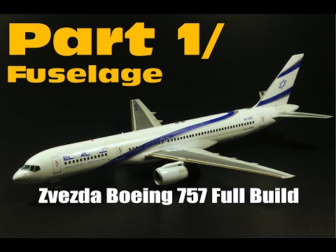 Zvezda Boeing B757-200 1/144 EL AL  [Part 1/7]  airliner scale model PART 1