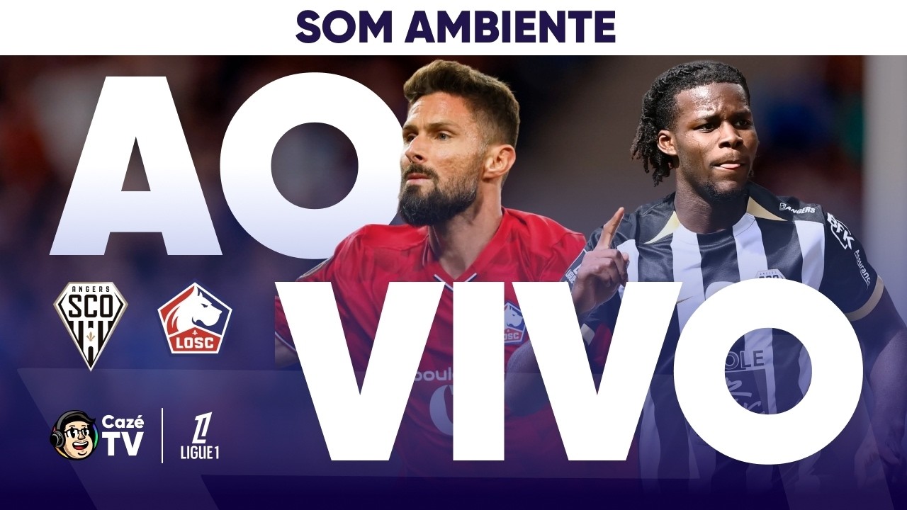 AO VIVO (SOM AMBIENTE): ANGERS X LILLE | LIGUE 1 2025/2026 | 23ª RODADA
