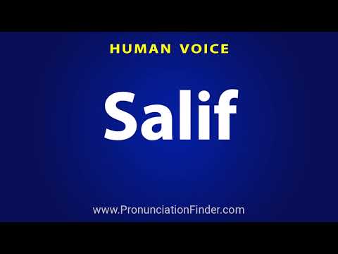 How To Pronounce Salif