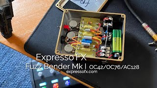 Video thumbnail for Expresso FX: Fuzz Bender Mk I OC42/OC76/AC128 - Broadcaster/Marshall SV20H by Brett Kingman