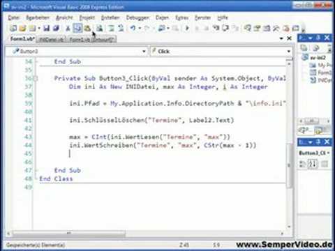 INI Dateien - Teil 5 von 8