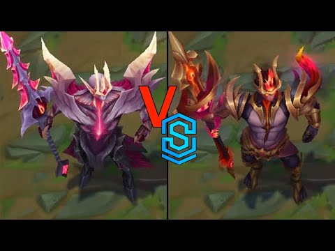 Prestige Visions of the Fallen Jarvan IV VS Nightbringer Jarvan IV