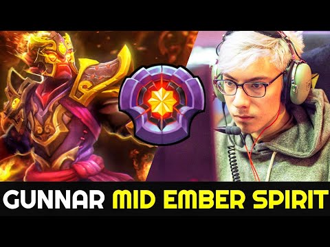 GUNNAR Mid Ember Spirit shows No Mercy with Scepter Build 7.26 Dota 2