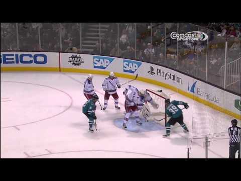 Couture Goal - Rangers 1 vs Sharks 5 - October 8, 2013 (HD)