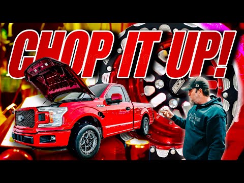 Twin turbo F-150 Redbull heads to Skinny Man’s shop!
