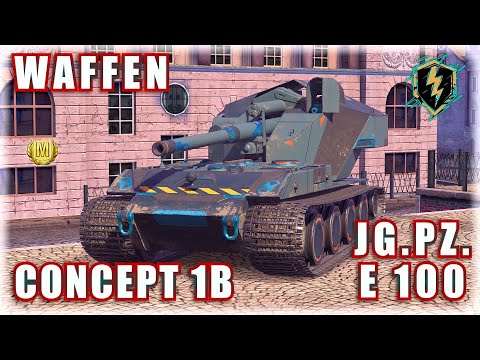WAFFEN ⌖ JG.PZ. E 100 ⌖ CONCEPT 1B | World of Tanks Blitz Replays