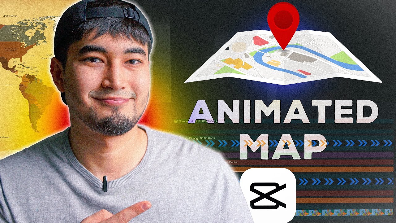 How To Make Map Animation in CapCut (Animated Travel Graphics)