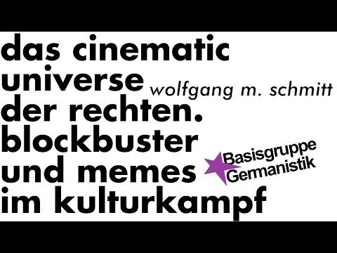 Wolfgang M. Schmitt: Das Cinematic Universe der Rechten. Blockbuster und Memes im Kulturkampf