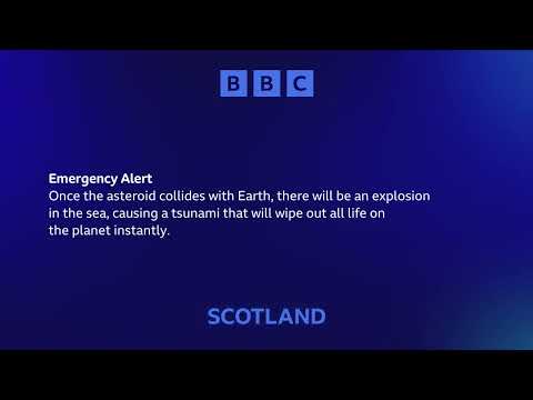 BBC Scotland EAS Scenario - Asteroid Impact