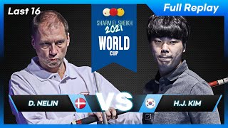 Last 16 - Dion NELIN vs Haeng Jik KIM (Sharm El Sheikh World Cup 3-Cushion 2021)