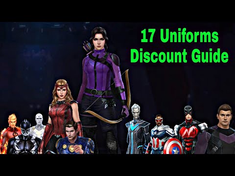 17 Uniforms Discount Available For Buy March 2022 - Marvel Future Fight