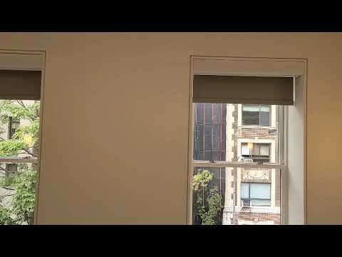 Hunter Douglas Motorized Roller Shades Blackout & Solar shades Upper West Side New York City, NYC