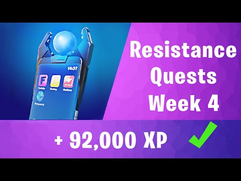 Fortnite All Week 4 Resistance Quests (Chapter 3 Season 2)