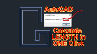 Calculate Total Length in One Click in Autocad