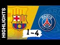 BARCELONA vs PSG Highlights (1-4) & All Goals 2024 UEFA CL