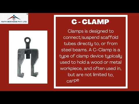 Cast iron black c clamp scaffolding, for construction