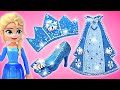 Let's Make Elsa's Snow Sparkle Outfit From Clay And Gems ❄️ EASY AND FUN DIY!