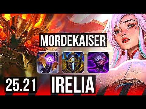 MORDEKAISER vs IRELIA (TOP) | Legendary, 4k comeback, 600+ games | EUW Master | 25.21