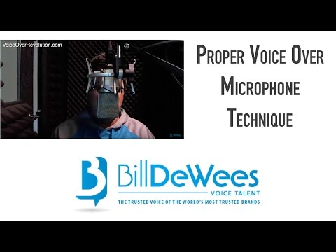 Proper Voice Over Microphone Technique