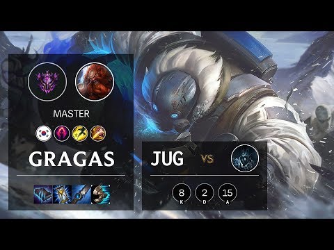Gragas Jungle vs Karthus - KR Master Patch 10.7